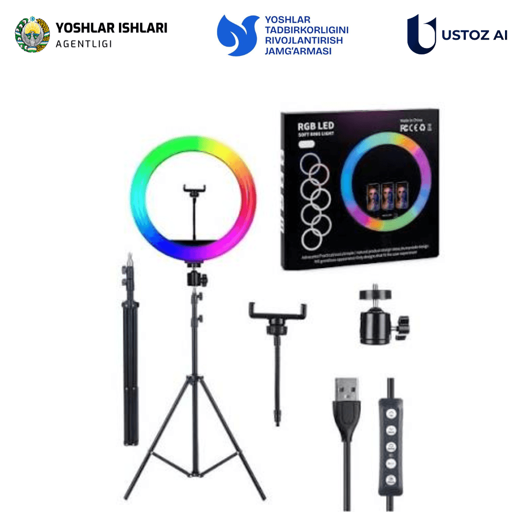 Shtativli LED selfi lampa - 1