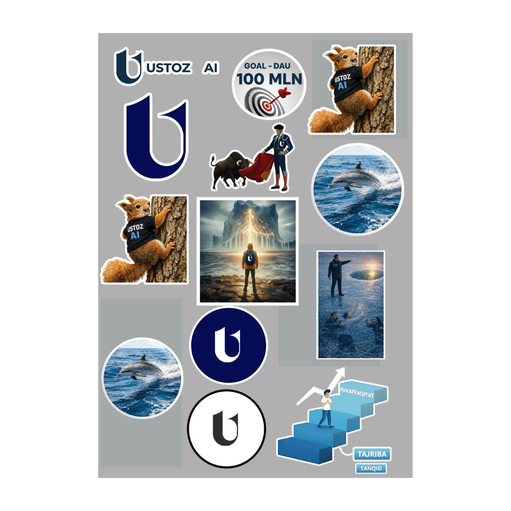 Ustoz AI stikerlari - 1