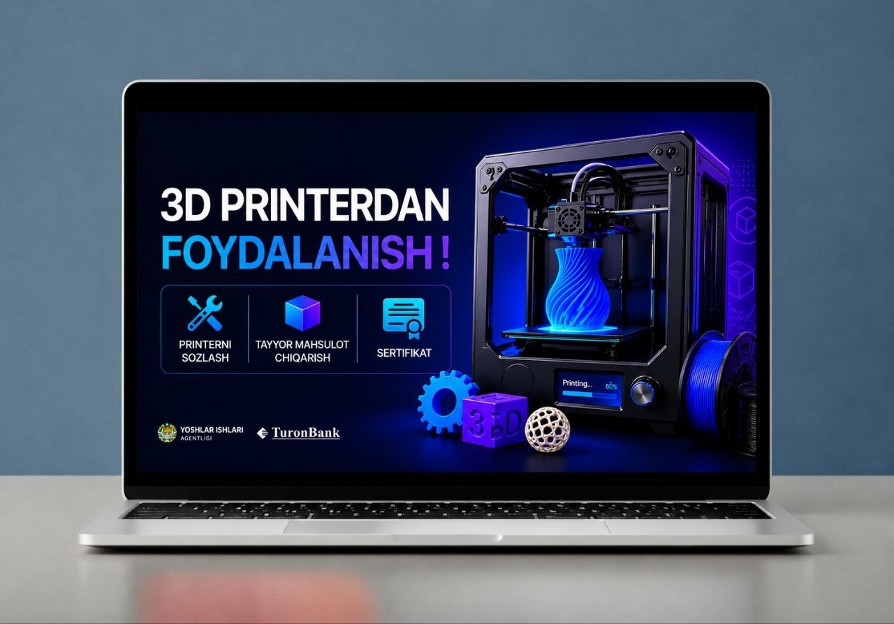 3D printerdan foydalanish kursi - 1