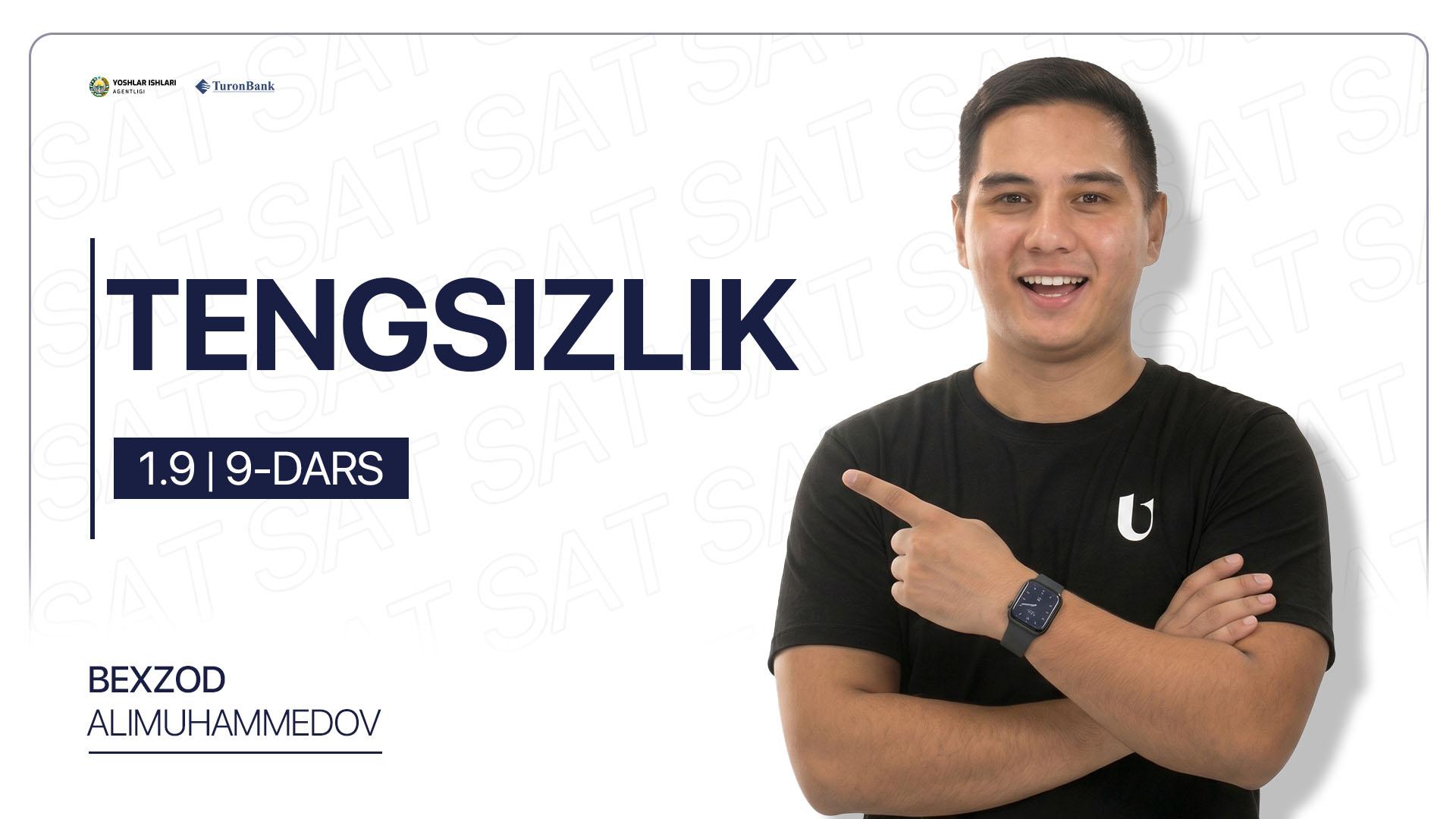 9-dars | Tengsizliklar
