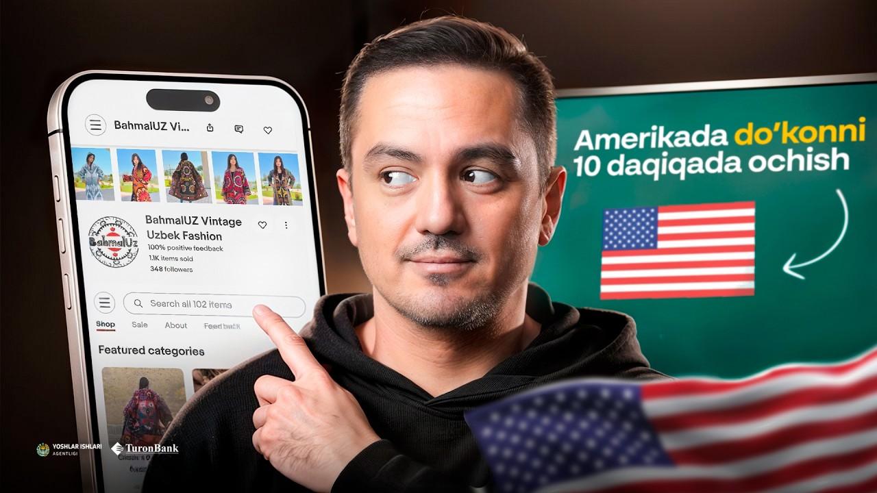 1 videoda uydan turib, Amerikada do‘kon ochasiz 