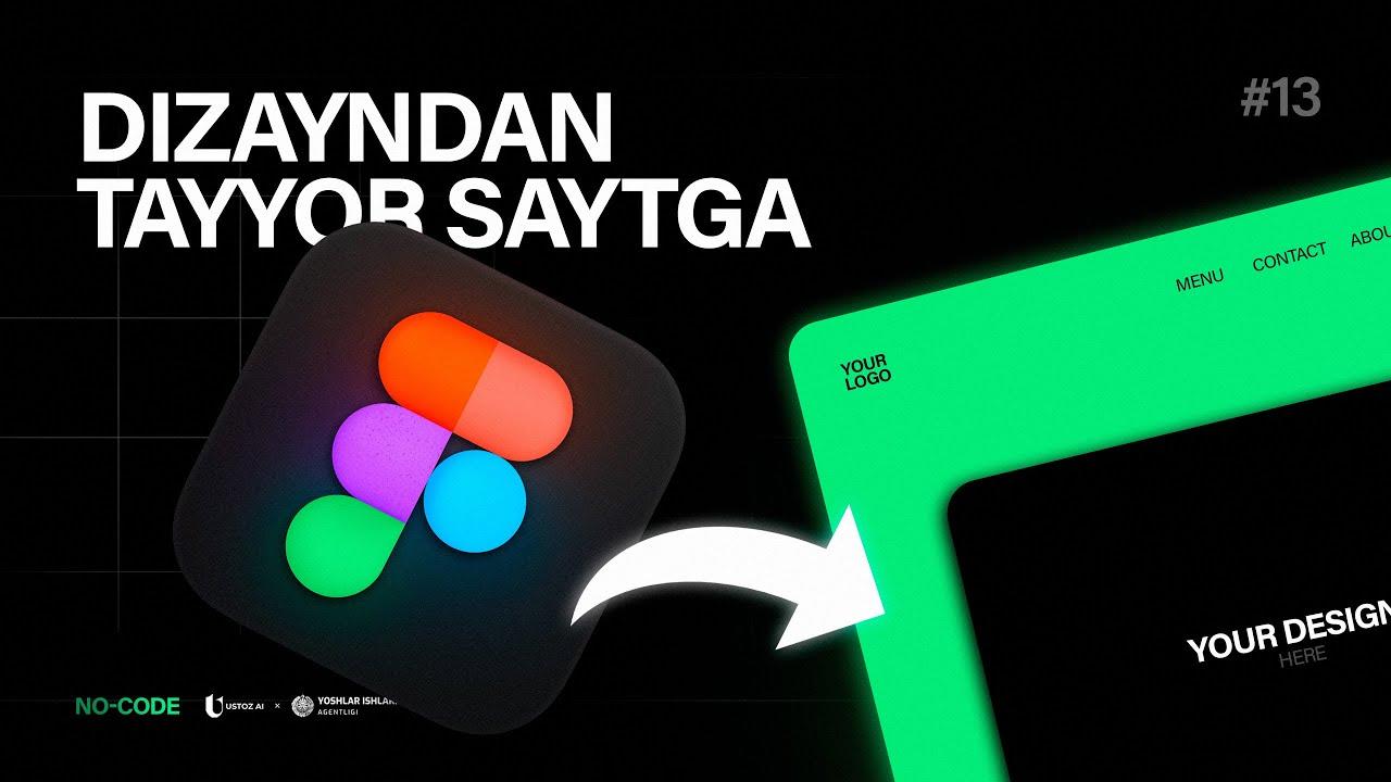 Tayyor dizayndan sayt yaratish