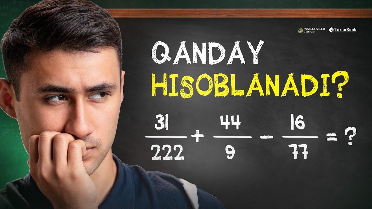 Har xil maxrajli kasrlarni qo‘shish va ayirish