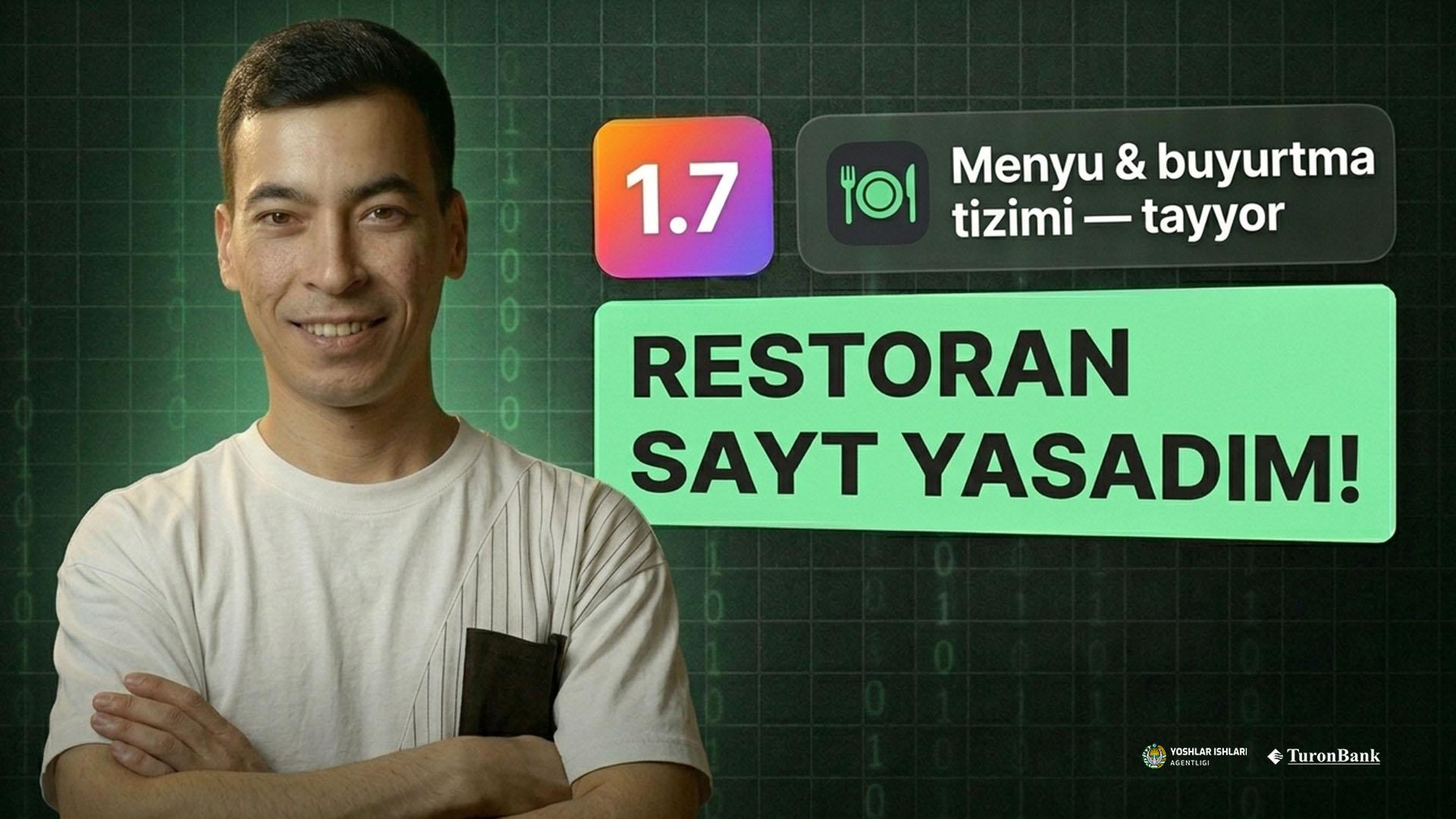 Restoran saytini yaratish