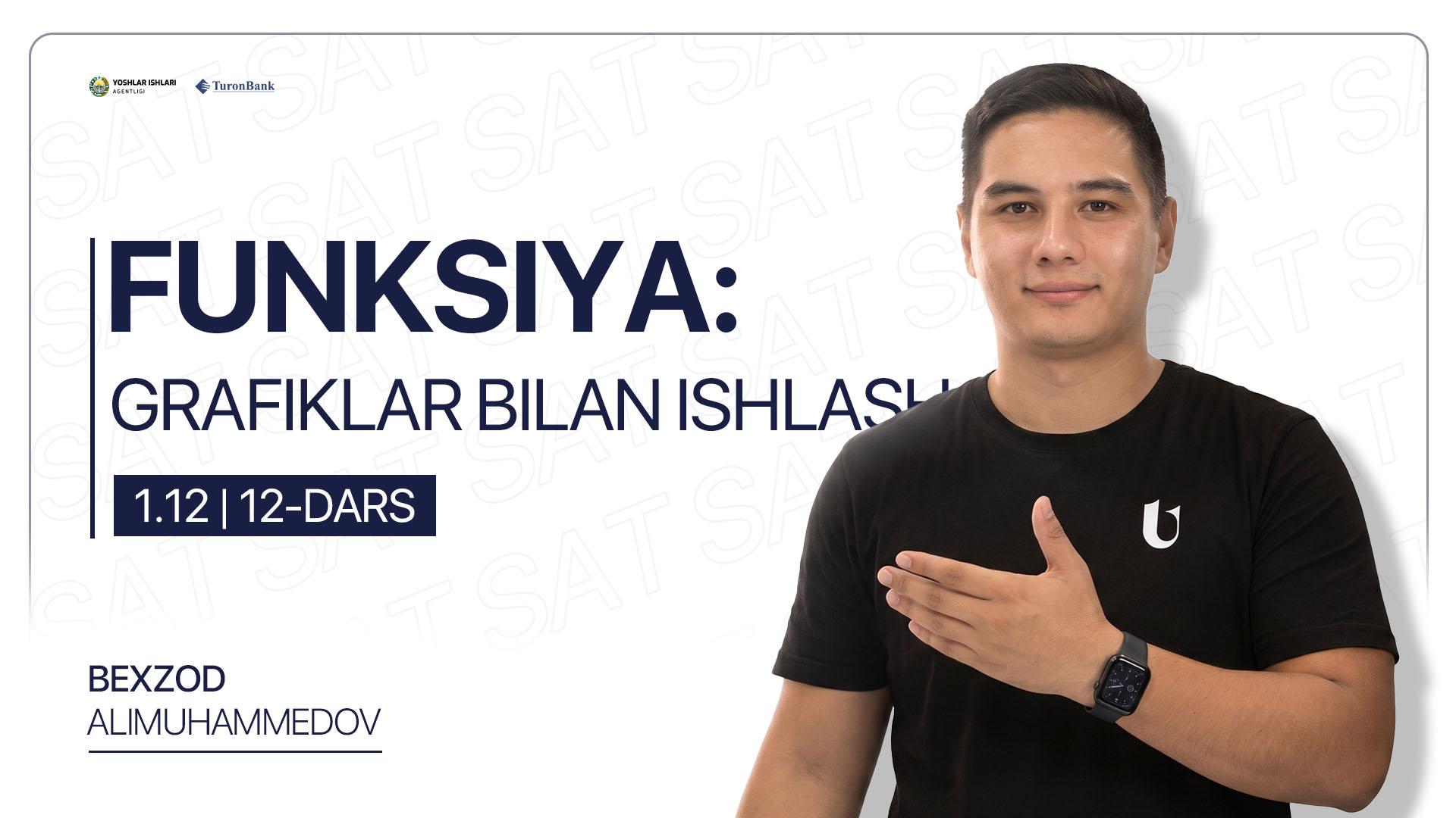 12-dars | Funksiya:grafiklar bilan ishlash
