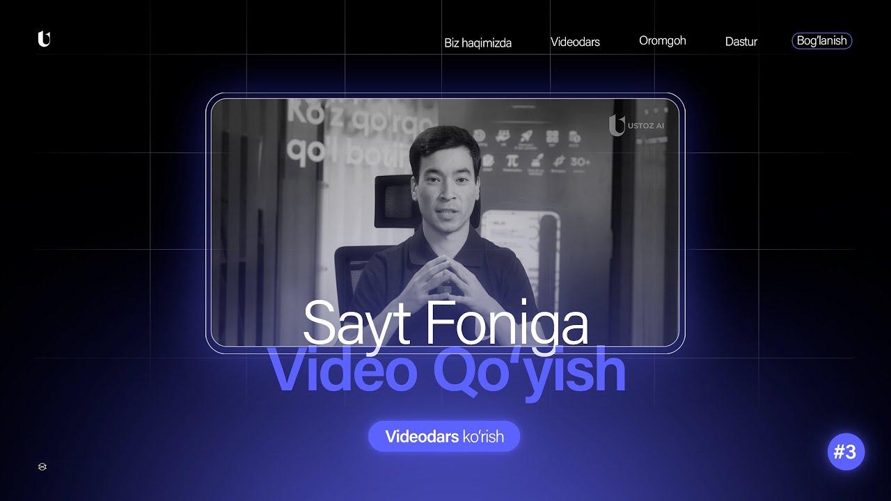 Qisqa vaqtda sayt bo‘limlarini yaratish