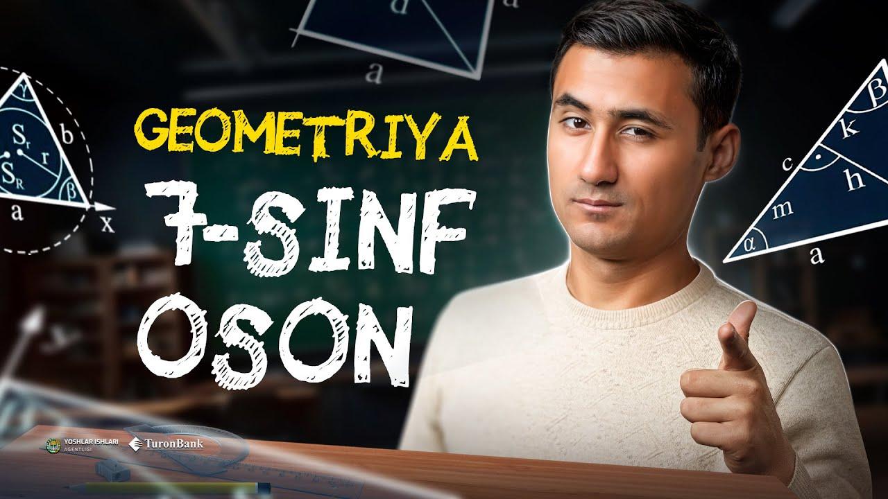 Geometriya asosi 6 daqiqada