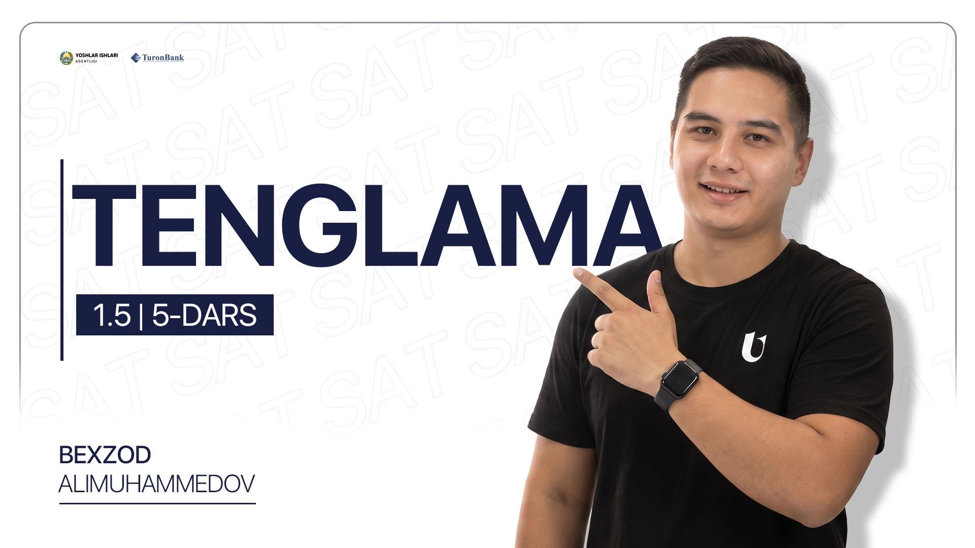 5-dars | Tenglamalar
