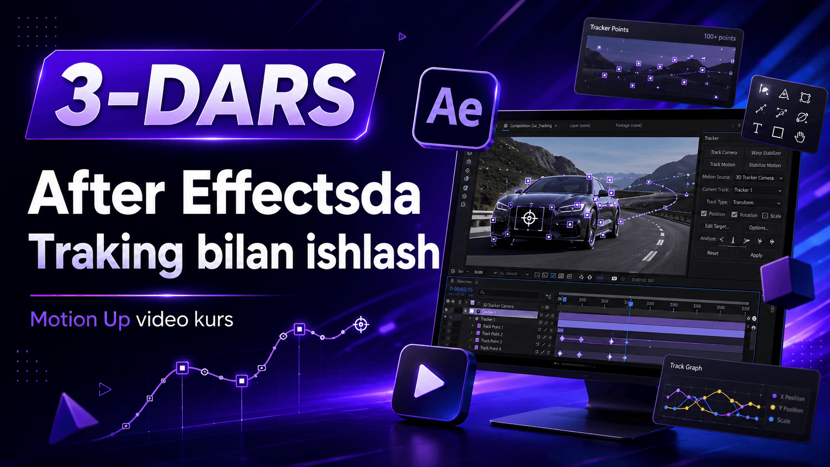 After Effectsda Traking bilan ishlash