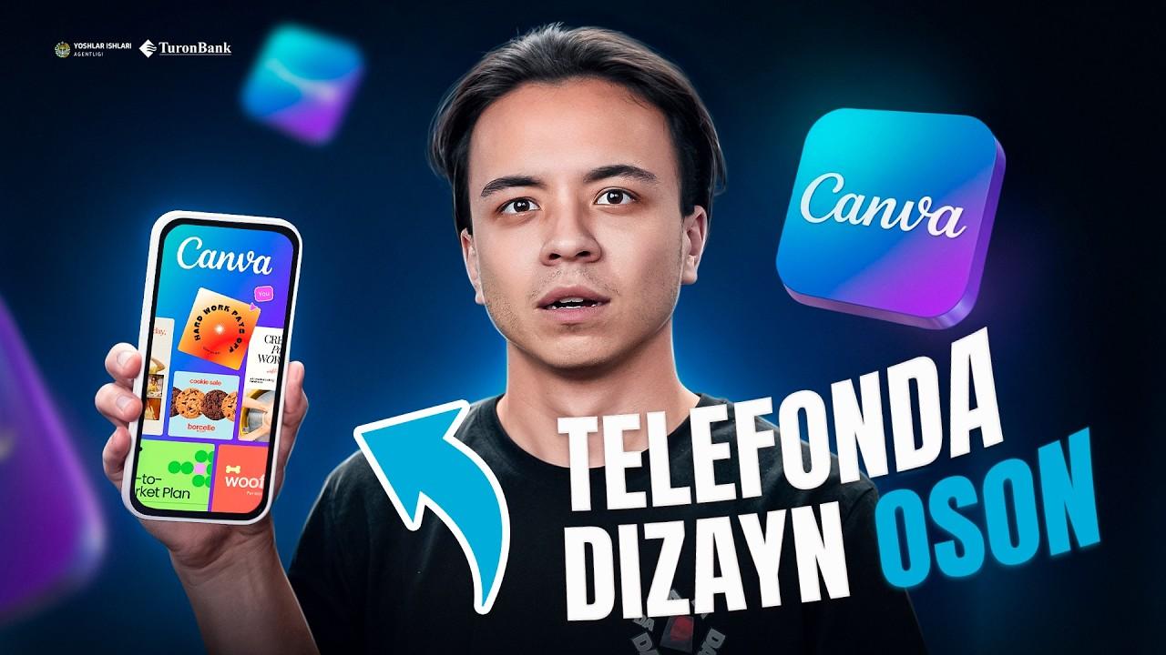 10 daqiqada hatto telefonda dizayn qilishni o‘rganasiz