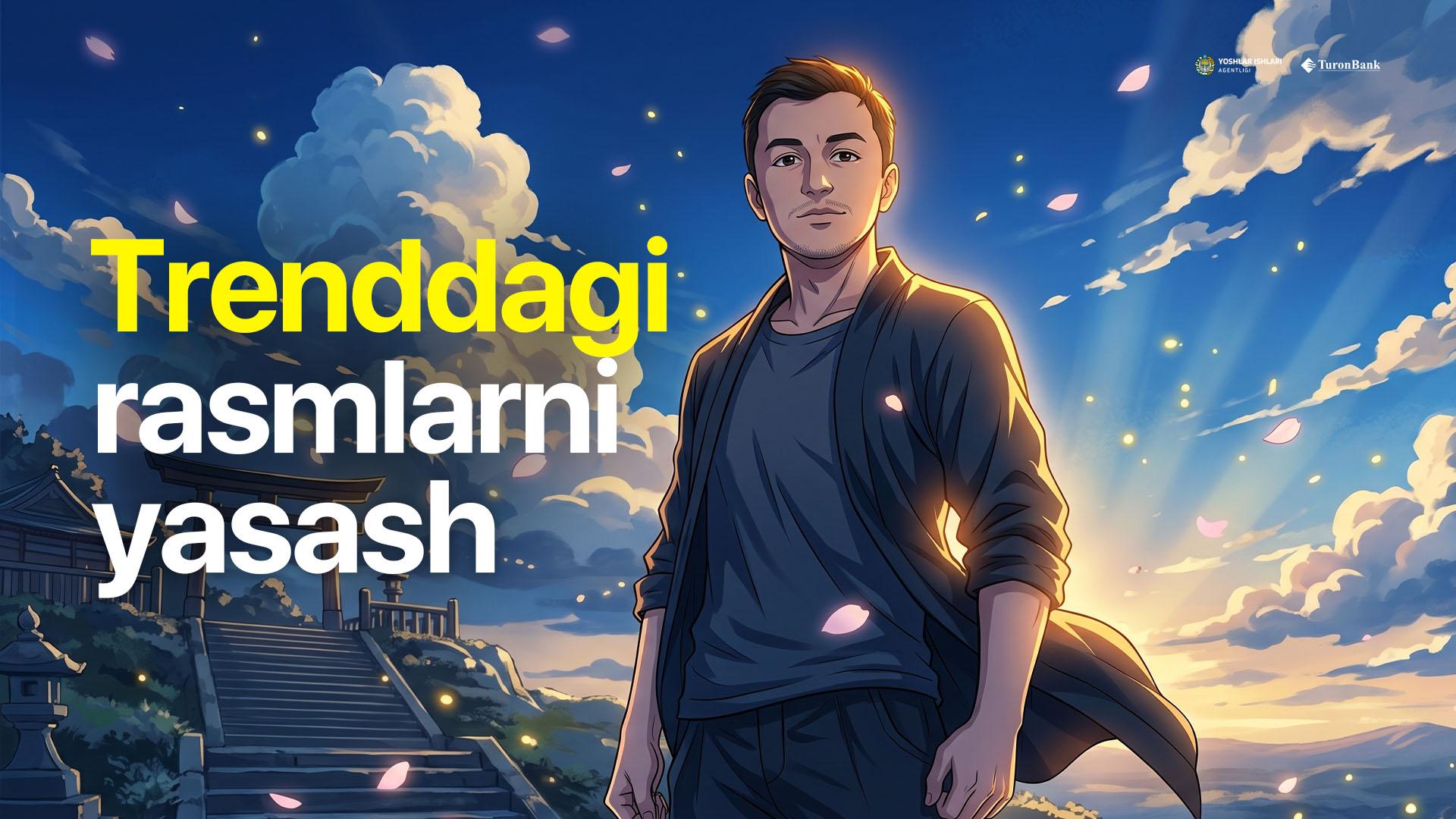 Har qanday chiroyli va trenddagi rasmlarni sun'iy intellekt bilan tayyorlash