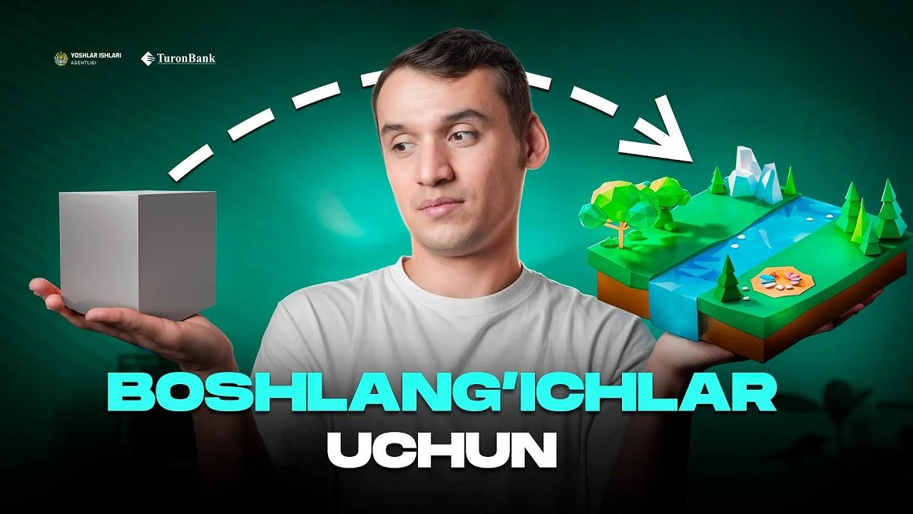 3D landshaft yaratishni 40 daqiqada o‘rganasiz