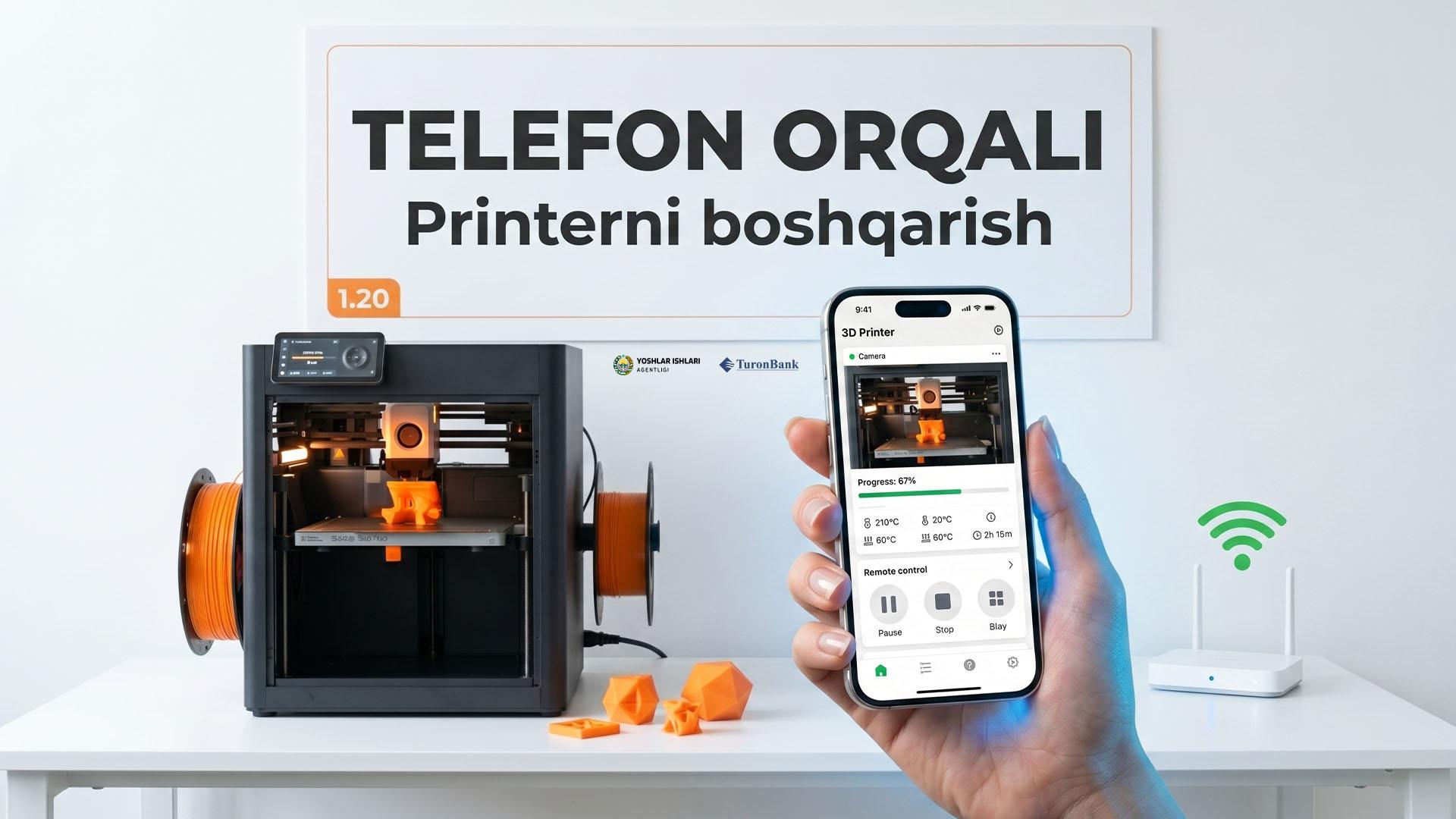 Telefon dasturi orqali printerni boshqarish