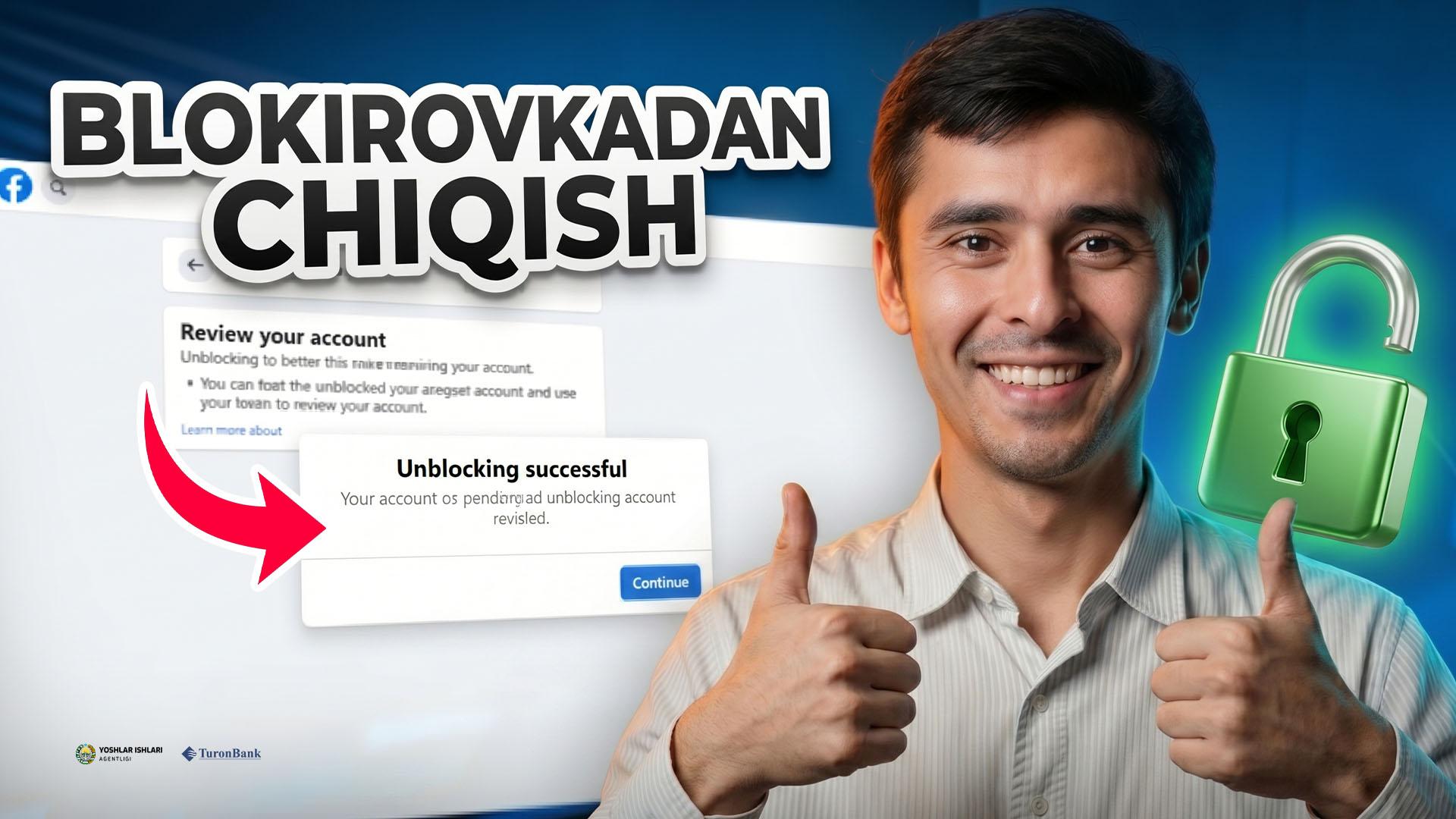Facebook blokirovkadan chiqish