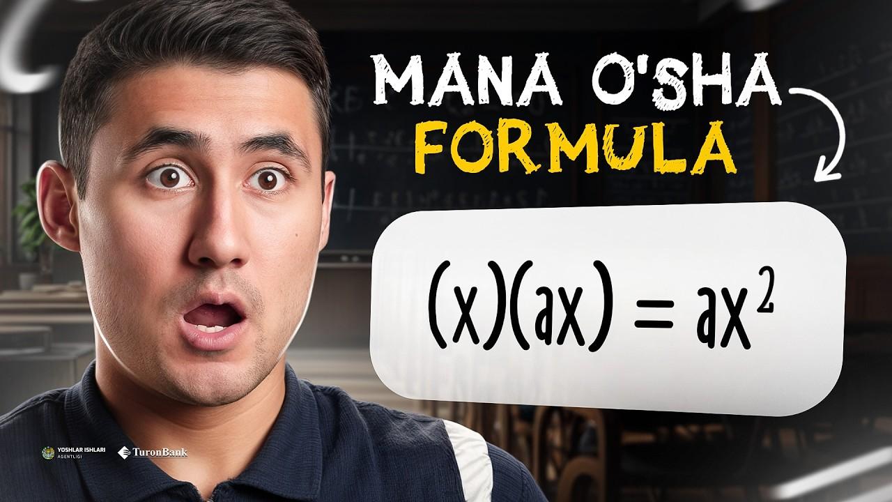 Bu formula eng qiyin masalalarni ham yechadi 