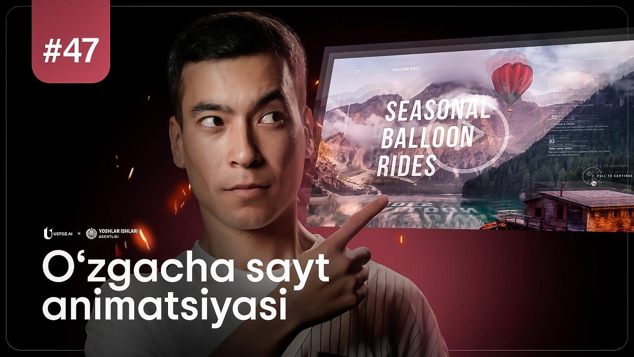 Saytga murakkab animatsiya qo‘shish