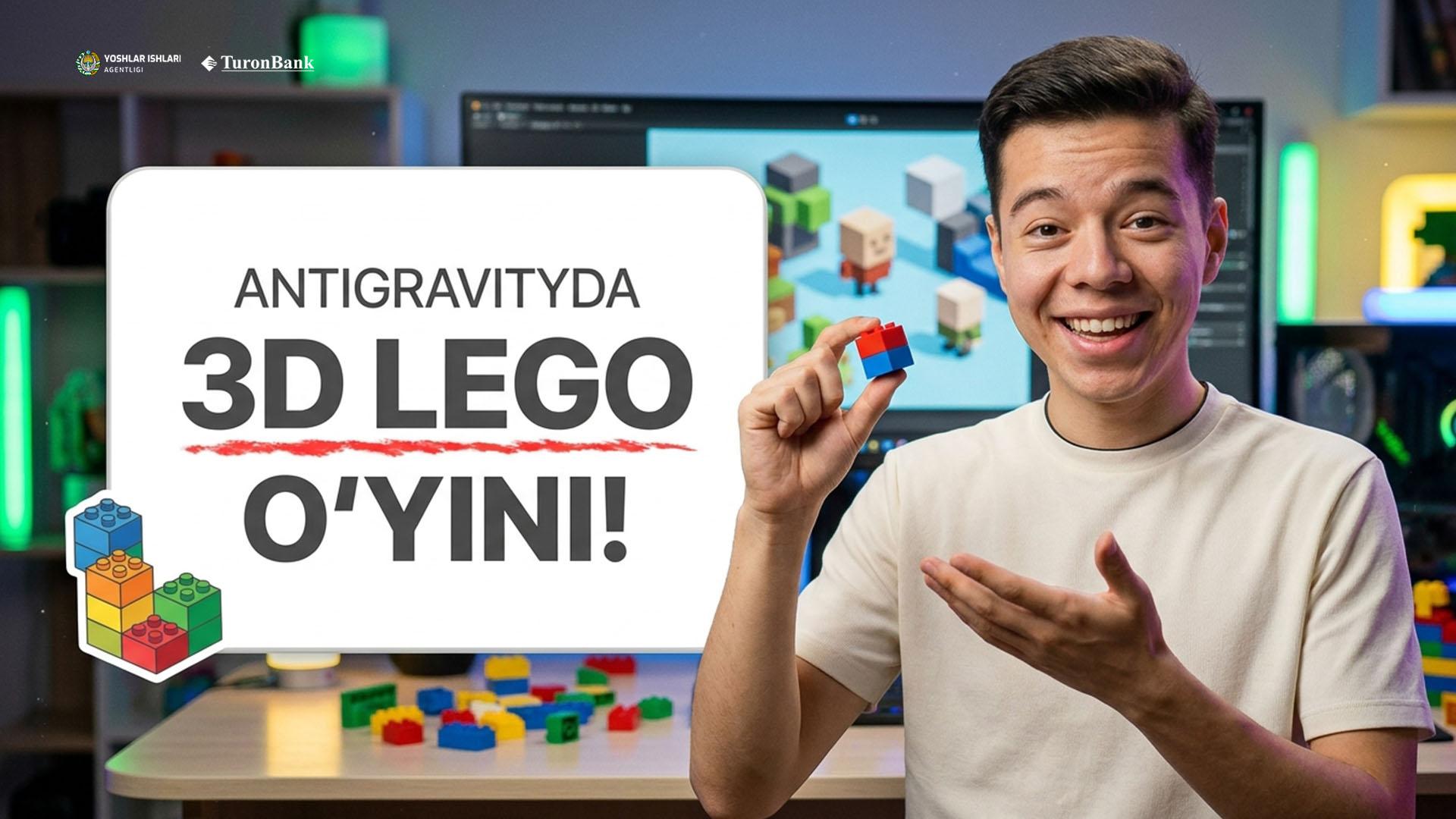 Google Antigravityda 3d Lego oyinini yaratish