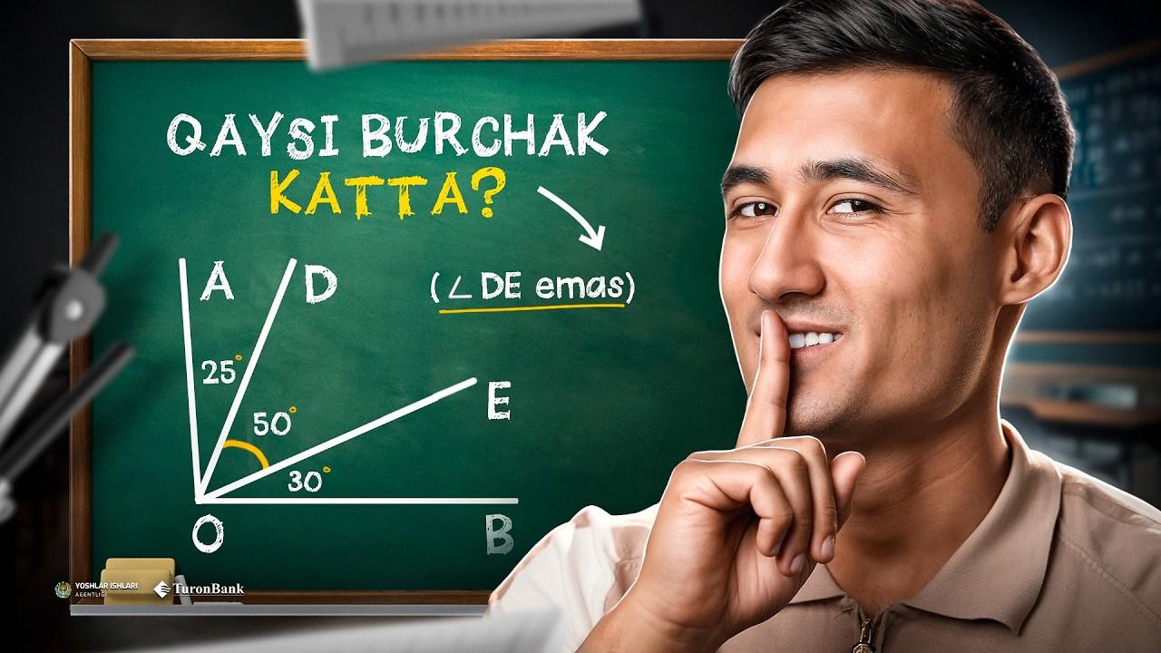 Burchaklar qanday o‘lchanadi?