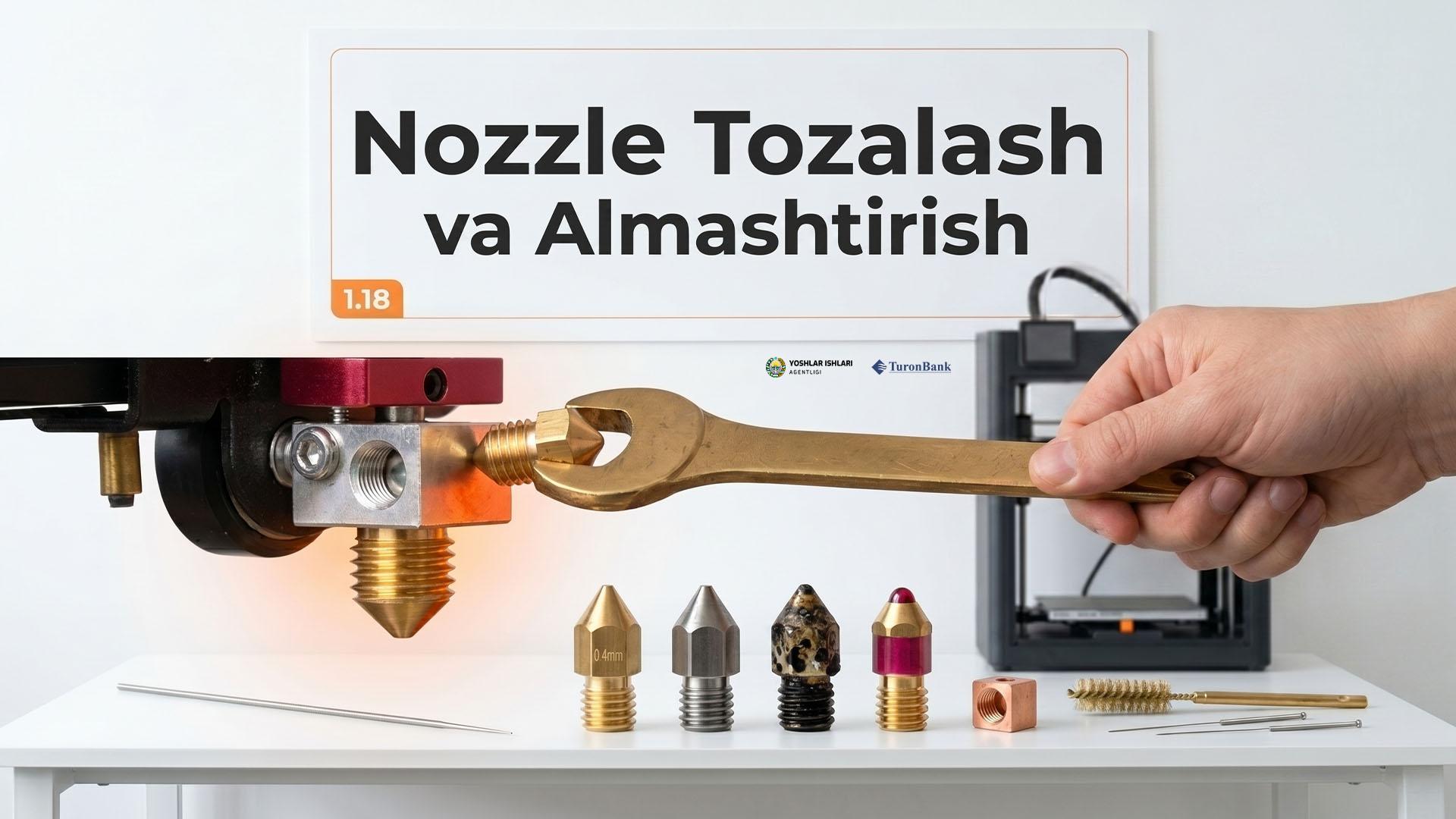 Nozzle ni tozalash va almashtirish