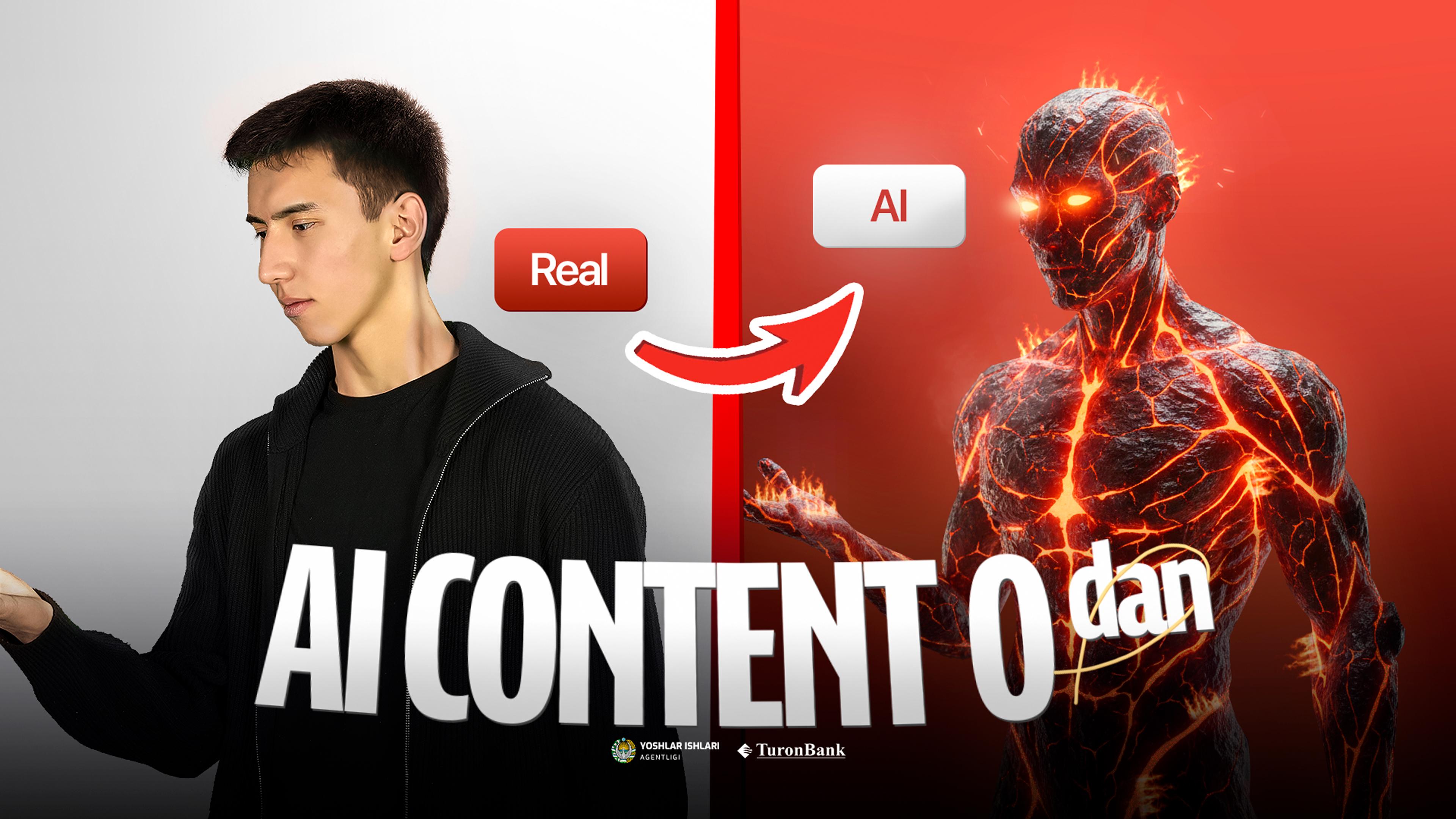 ustoz ai banner AI Content yaratish