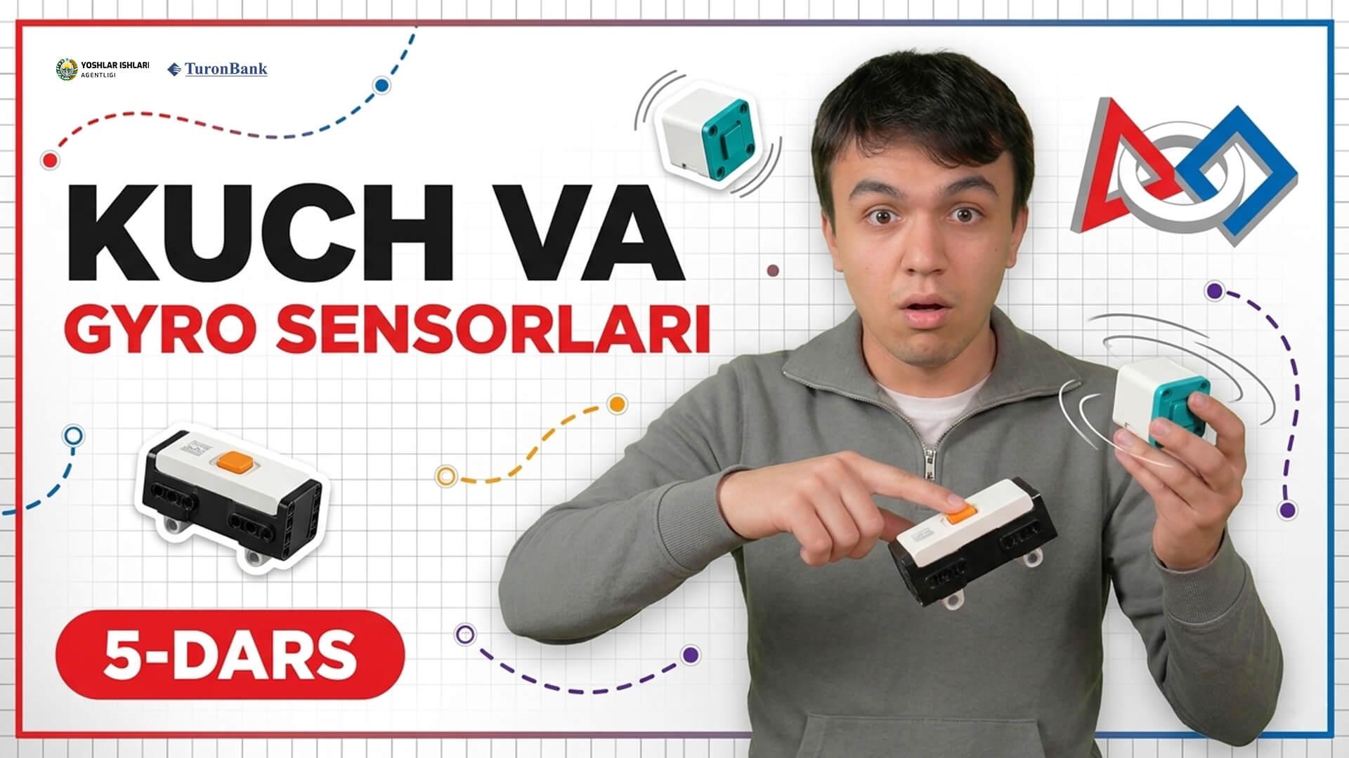 Kuch va Gyro (geraskop) sensorlari