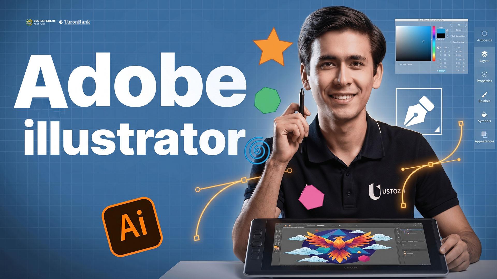 Adobe illustrator kirish darsi