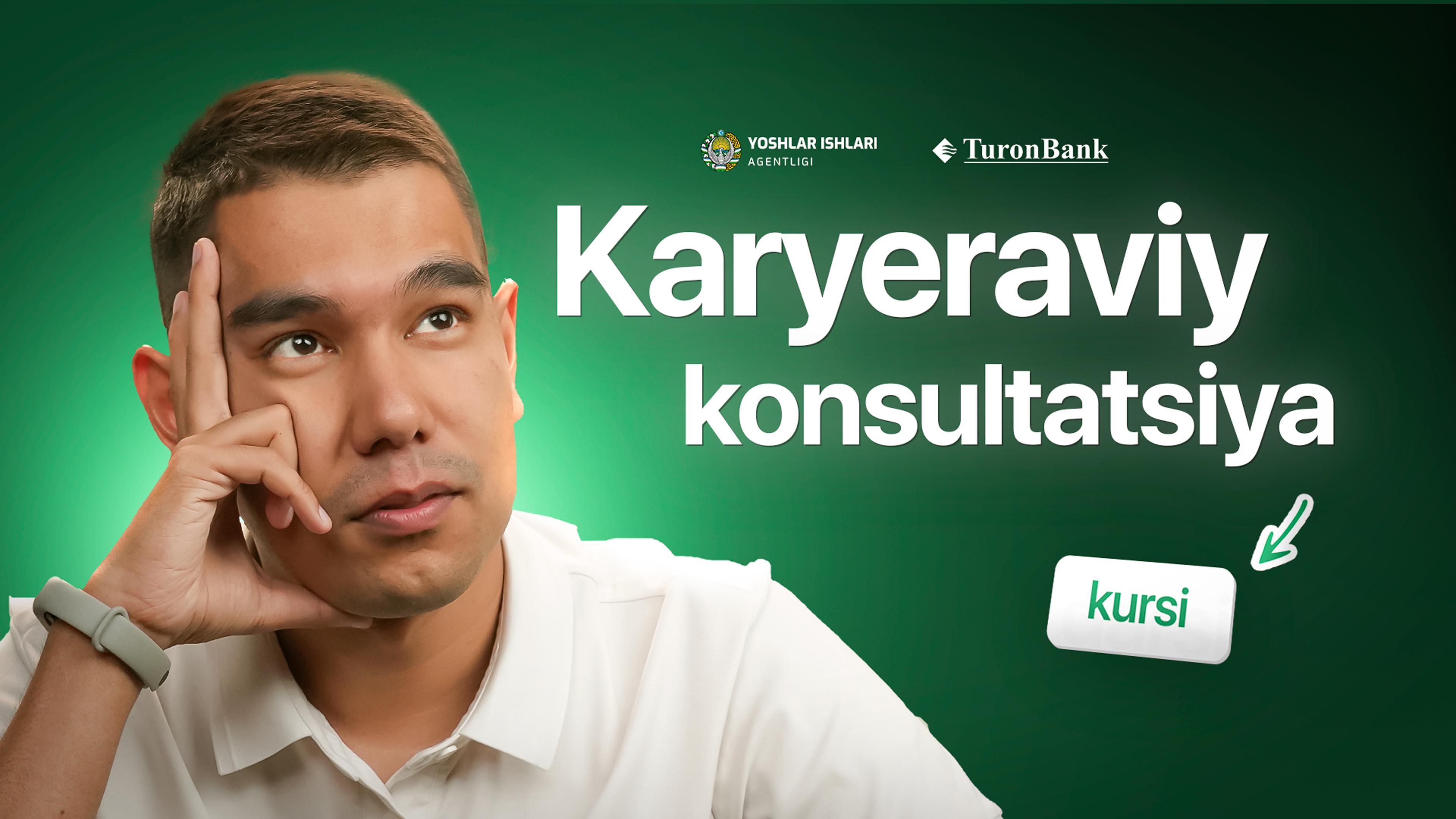 Bepul, sifatli Karyeraviy konsultatsiya kursi - Ustoz ai. Ustoz Sherzodbek Norboyev