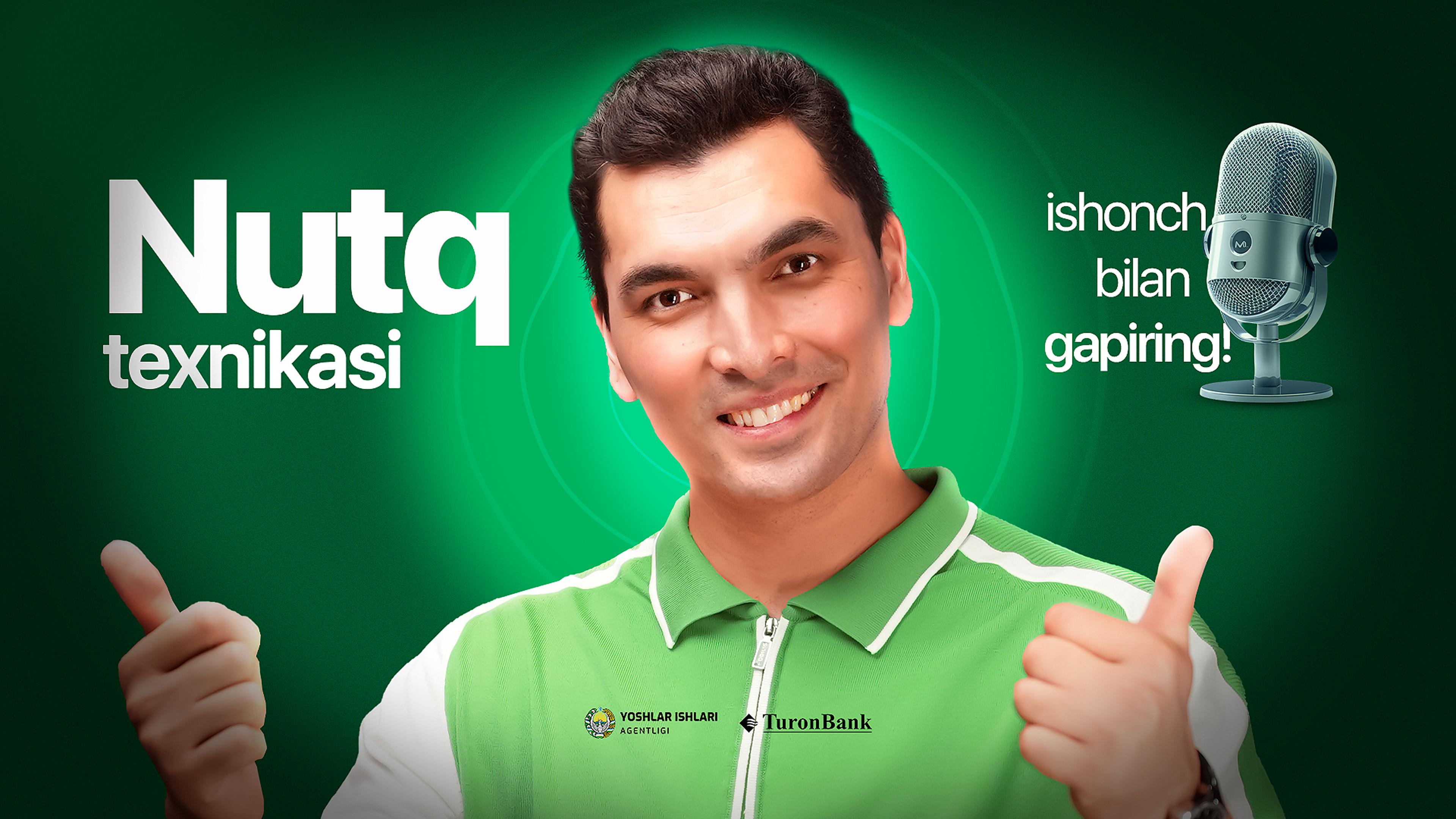 Bepul, sifatli Nutq texnikasi kursi - Ustoz ai. Ustoz Azamat Oxundi