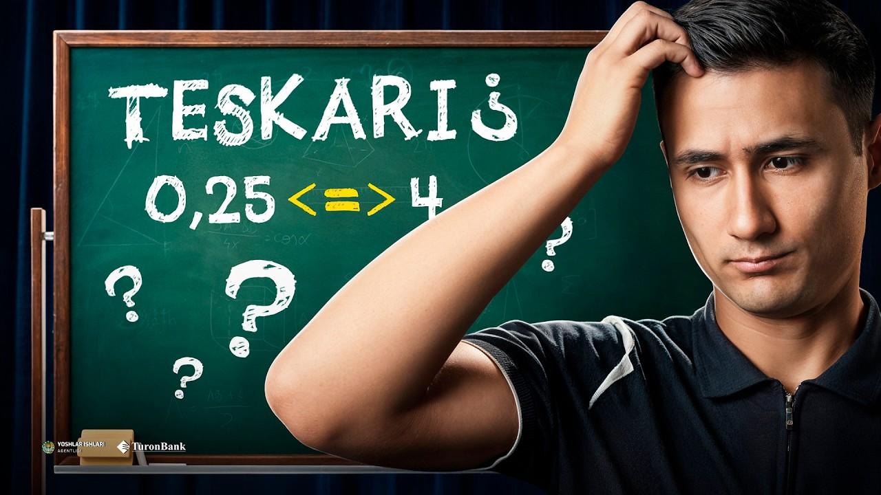 O‘zaro teskari sonlar
