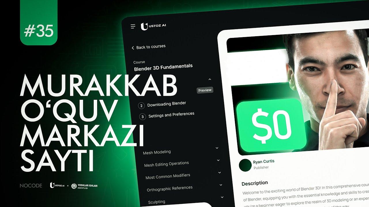 O‘quv markazlar uchun sayt yaratish