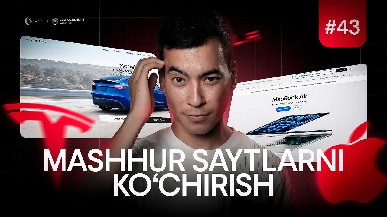 Top kompaniyalar saytining dizaynini figmaga ko‘chirish