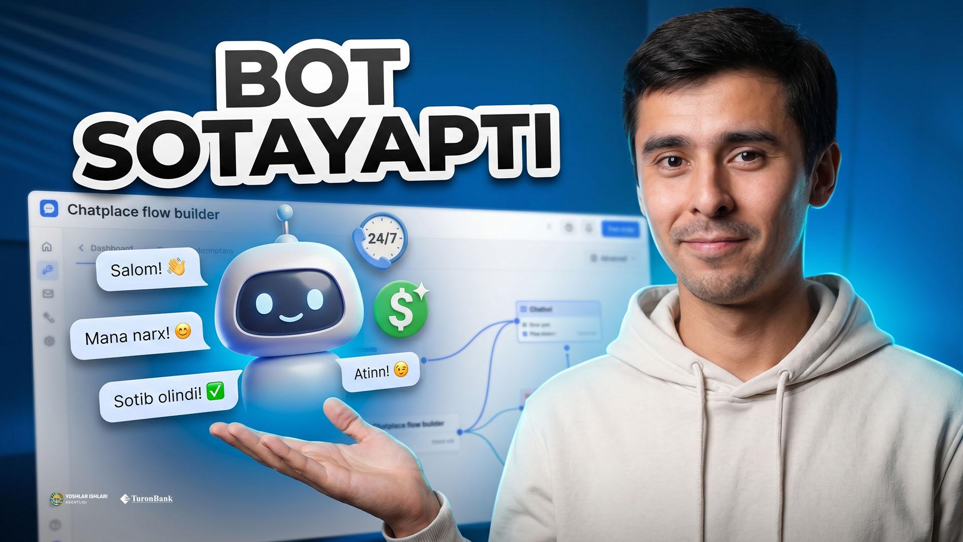 Chatplace orqali chat bot yaratamiz