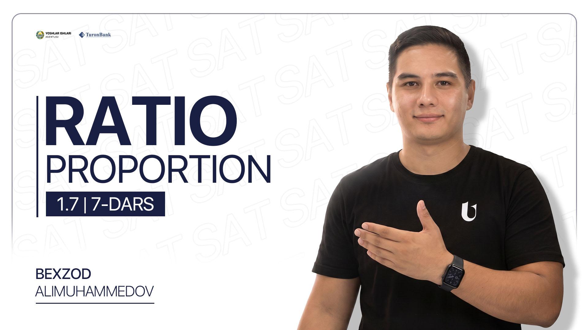 7-dars | Ratio,Proportion Nisbat