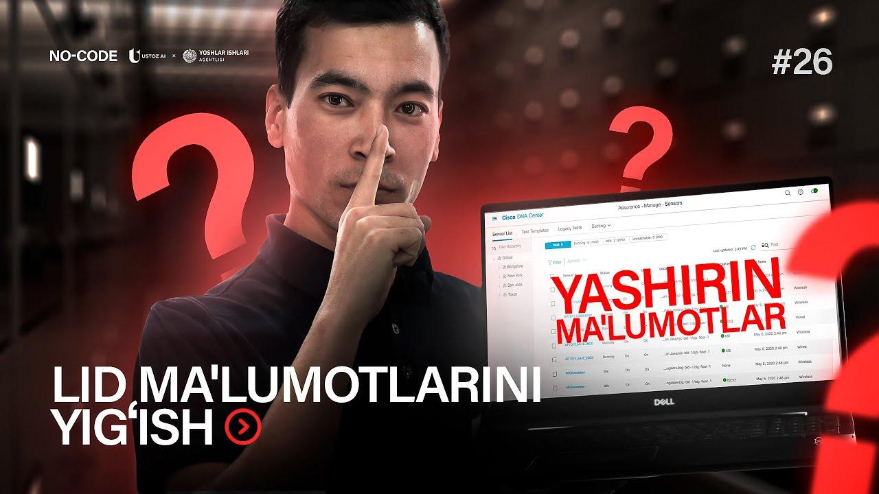 Xaridorlar maʼlumotlarini onlayn to‘plash