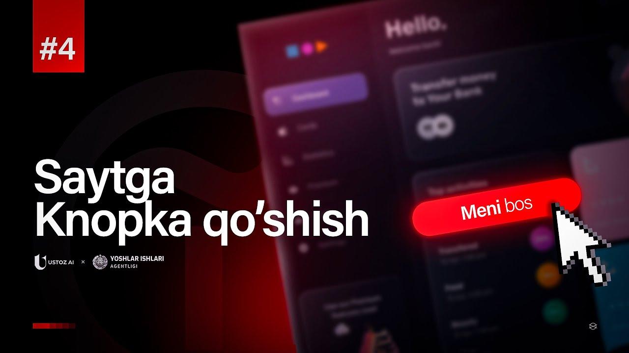 Saytga knopka qo‘shish