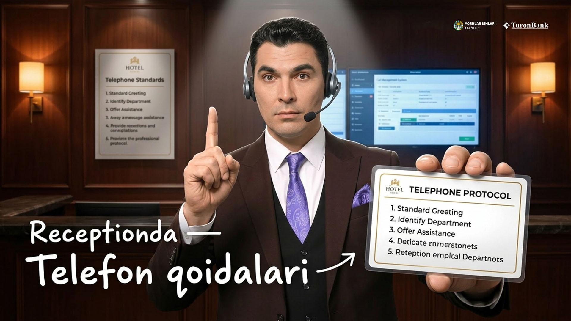 Reseptionda telefon orqali muloqot qoidalari