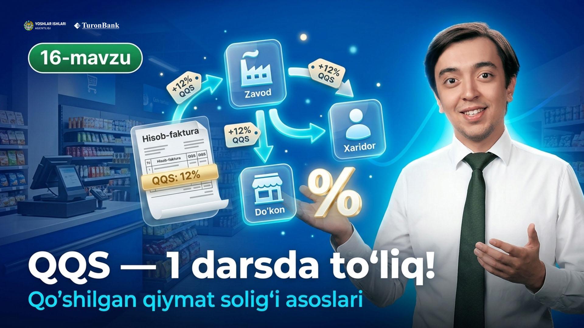  Qo’shilgan qiymat solig’ini 1-darsda to’liq tushunib olasiz