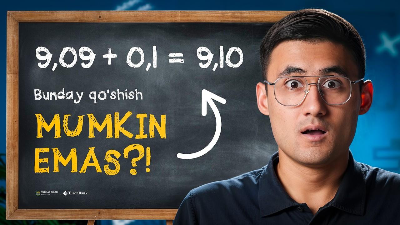 O‘nli kasrlarni qo‘shish va ayirish — misollar tahlili