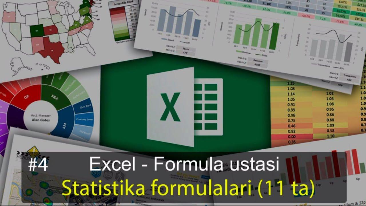 Statistika formulalari