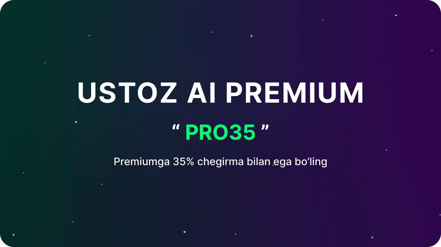 ustoz ai banner Ustoz ai premium