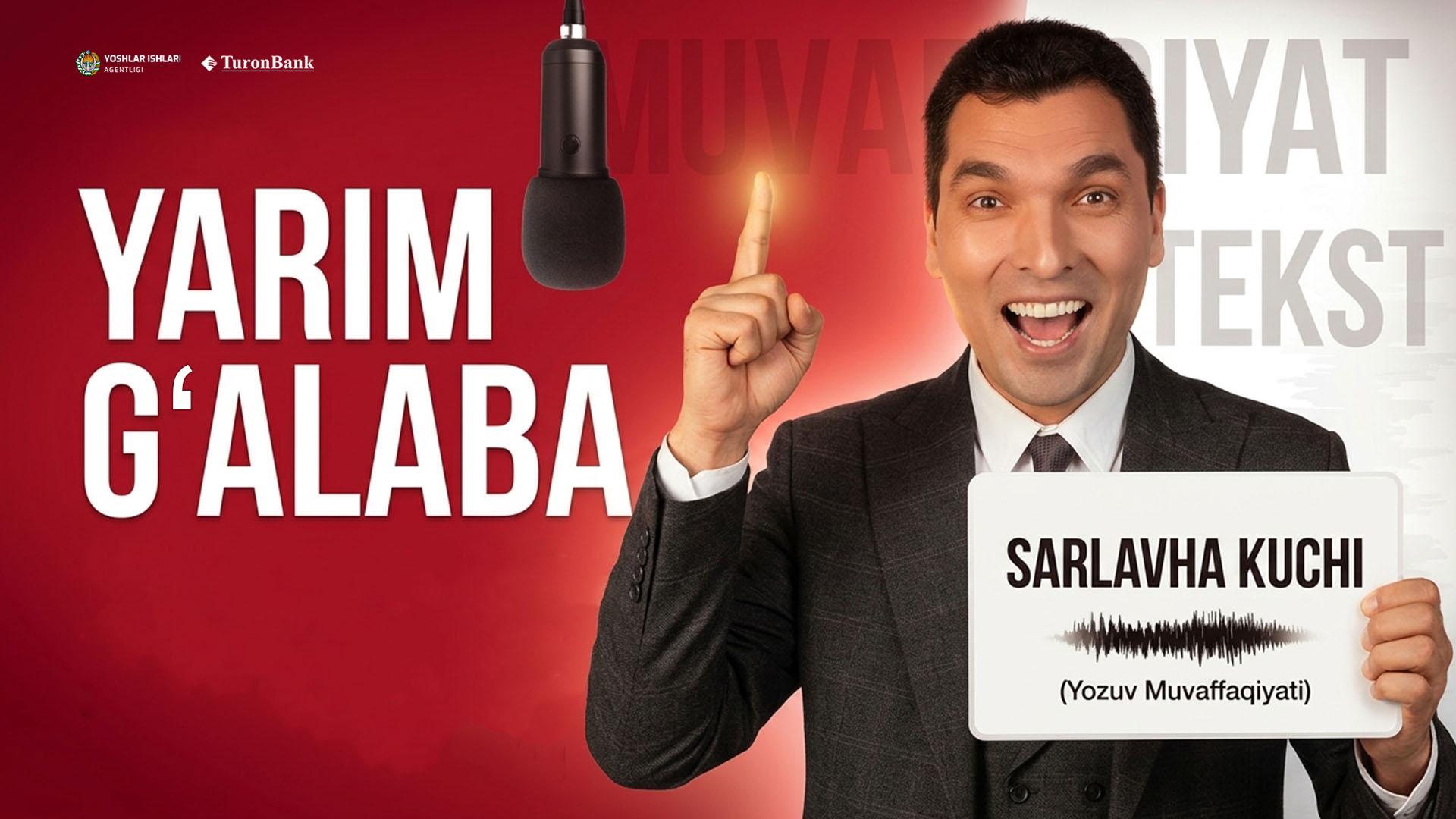 Sarlavha — yarim g‘alaba