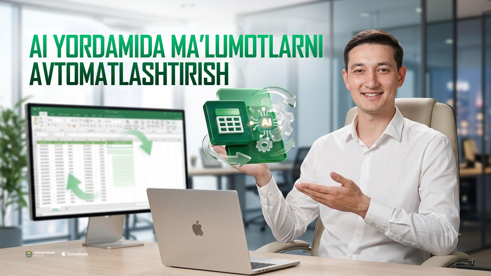 AI yordamida ma'lumotlarni tayyorlash va avtomatlashtirish
