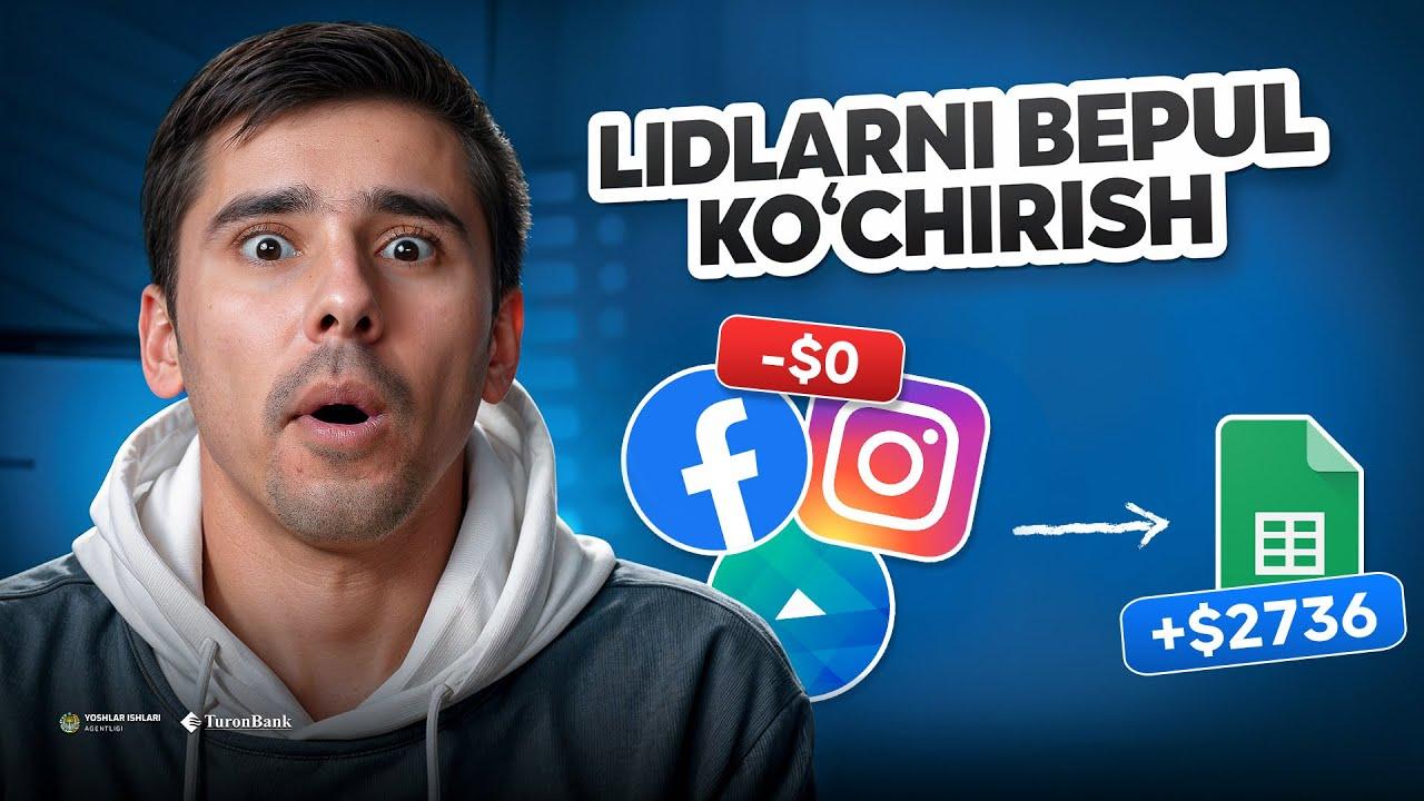 2 daqiqada Ads Manager’dan lidlarni Google Sheets’ga ko‘chirasiz 