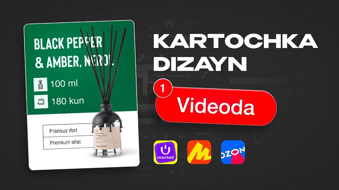 20 daqiqada kartochka dizayn qilishni o‘rganasiz (bepul)