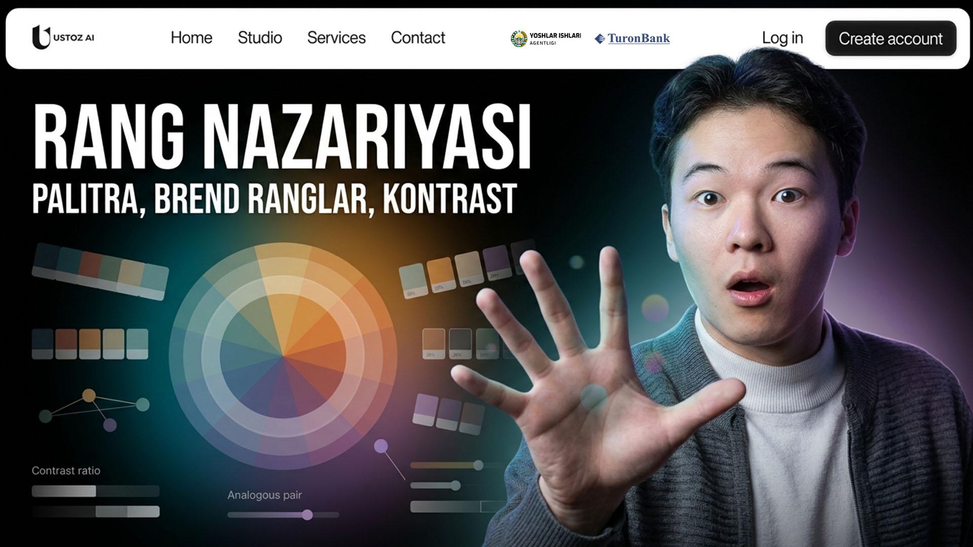 Rang nazariyasi: palitra, brend ranglar, kontrast