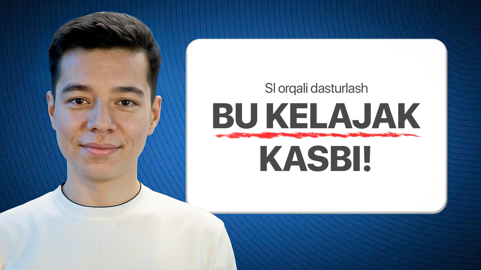 Bepul, sifatli AI orqali dasturlar yasash kursi - Ustoz ai. Ustoz Xolmurodov Xondamir