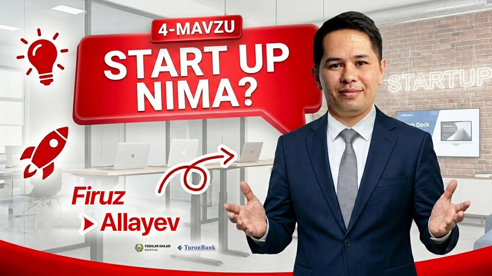 Startap nima? | Fizruz Allayev