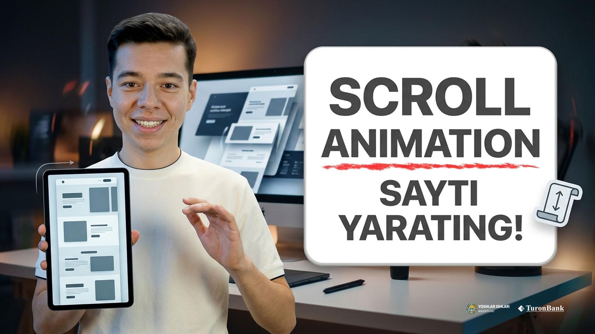 Scroll animation website (1-qism)