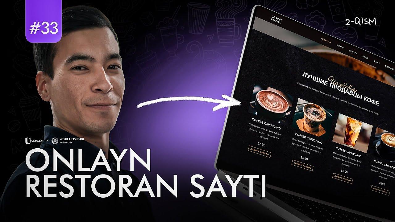 Restoran saytiga joylashuv va menyu qoʻshish