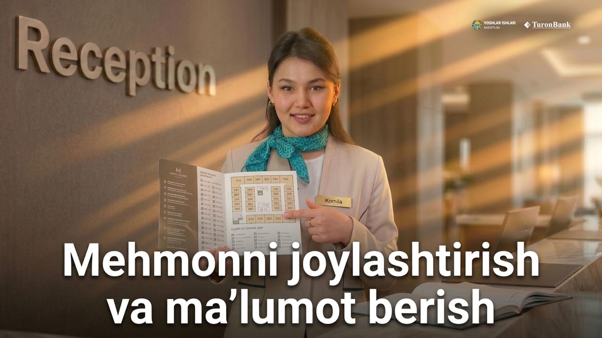 Mehmonni joylashtirish va ma'lumot berish